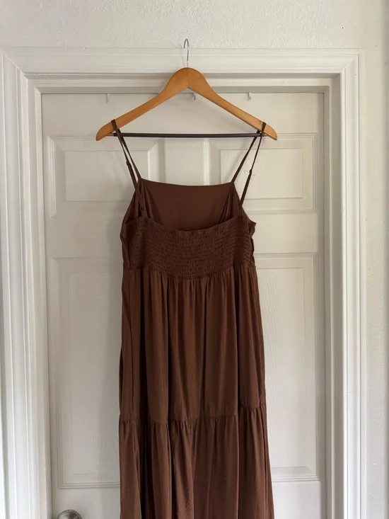 Nine West Maxi Dress, Brown, Size Large - Picture 4 of 9